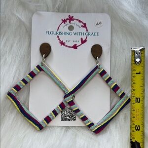 Multicolor Geometric Earrings